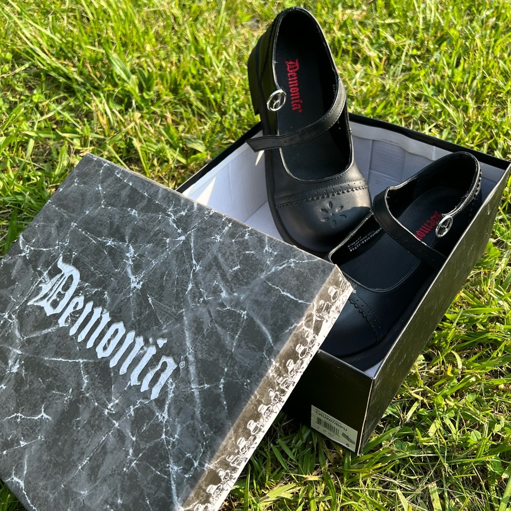Demonia Crux- 07 Black Platform